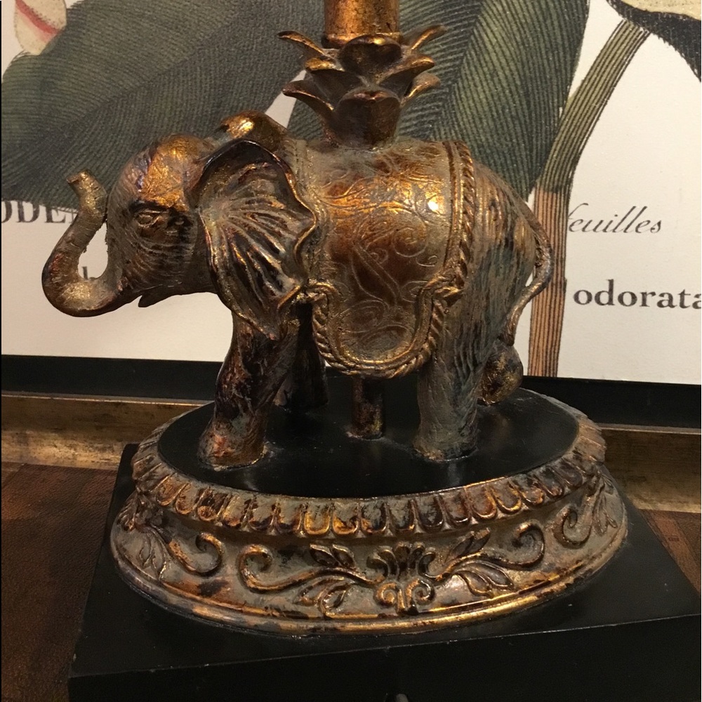VTG Gold Elephant Lamp - Picture 2 of 8